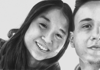 desenho casal